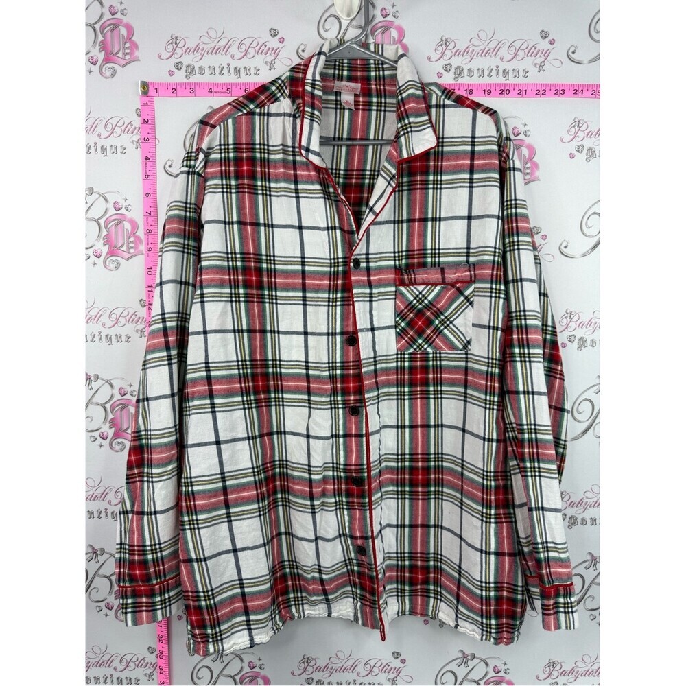 Wondershop by target shirt button up Red and White Plaid Button-Down Shirt